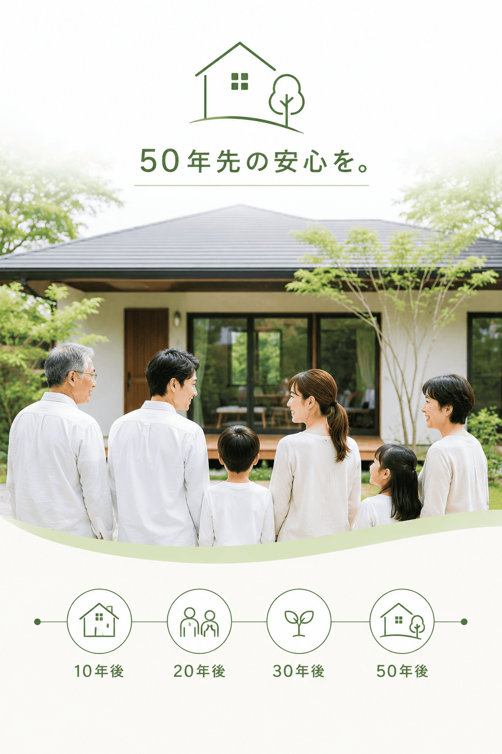 50年先まで見据えた住まいのサポート