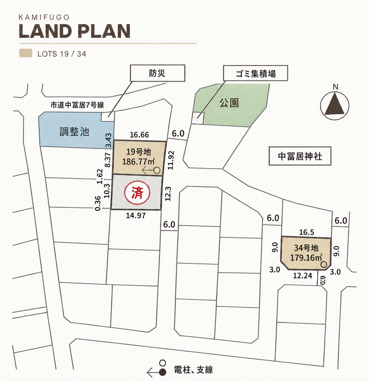 富山市シアタウン上冨居区画図