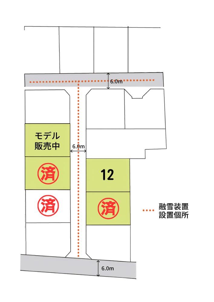 クローバータウン水橋駅前区画図